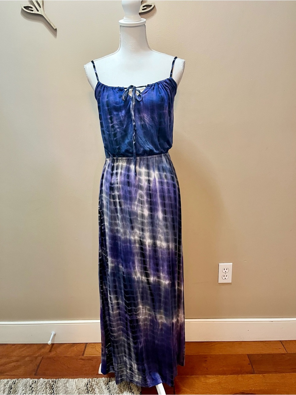 5th & Love Purple Bohemian Tie Dye Maxi Dress Size Medium
